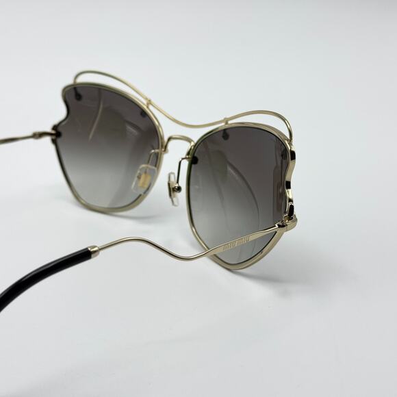 Miu Miu Sunglasses SMU 56R ZVN-0A7 Pale Gold Frame Gradient Lens 61-19-135mm main image 6